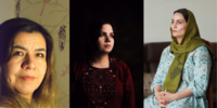 Der Wind schneidet mir die Wurzeln ab <br> Fariba Haidari, Mariam Meetra & Karima Shabrang (c) Shafaq Siyeposh