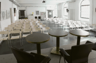 Events room in the Haus für Poesie Berlin 